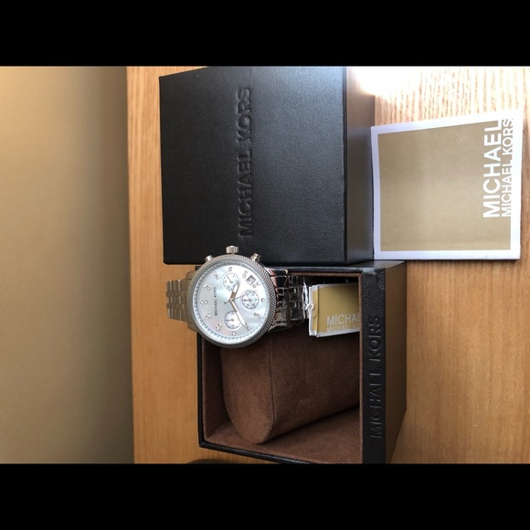 MK Ritz Mother of Pearl Chronograph Watch MK5020 - Picture 7 of 7